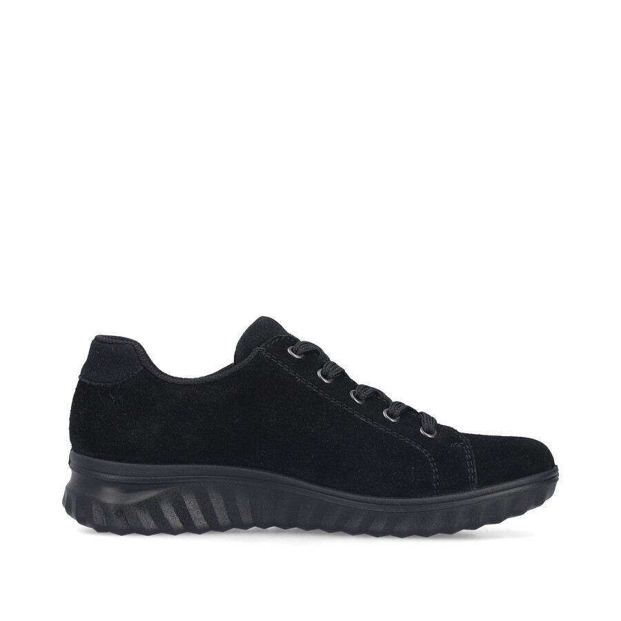schwarze damenschuhe mit reißverschluss rieker 59000-00