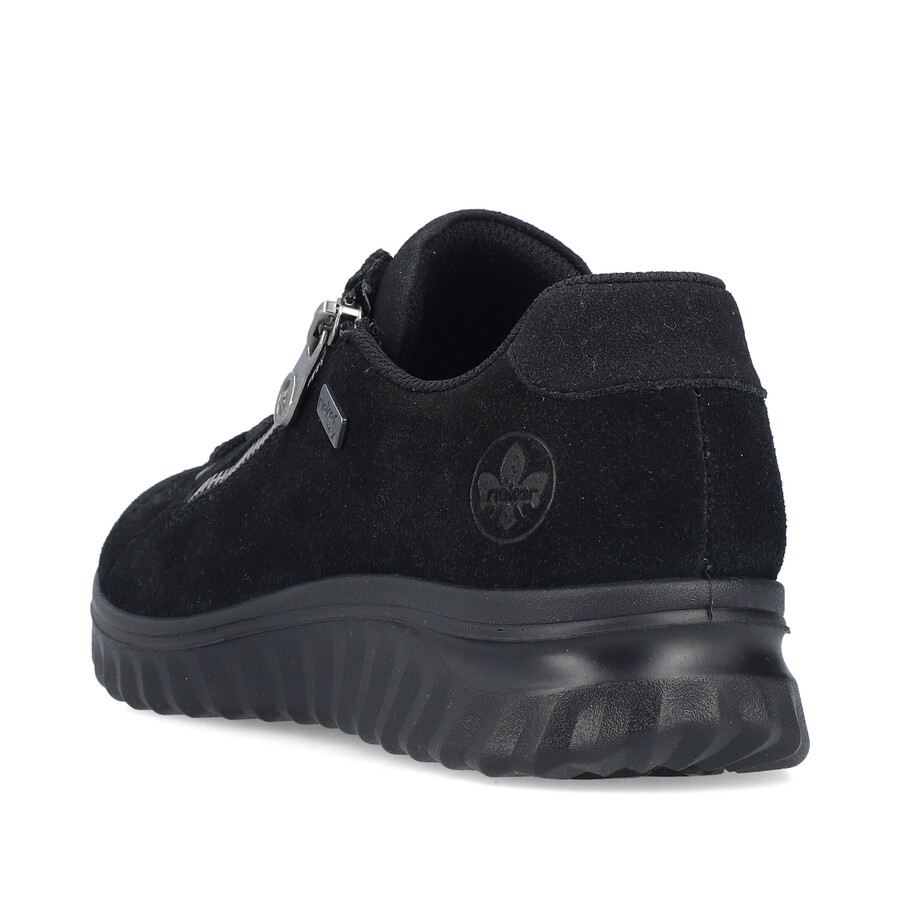 schwarze damenschuhe mit reißverschluss rieker 59000-00