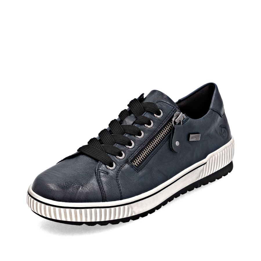 blaue damenschuhe mit reißverschluss remonte d0700-15