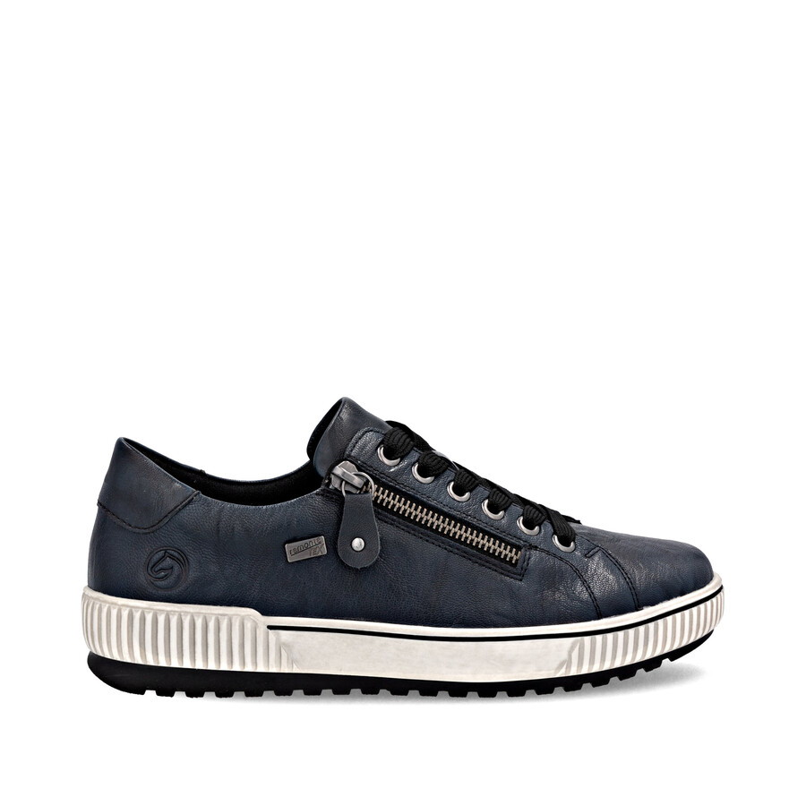 blaue damenschuhe mit reißverschluss remonte d0700-15