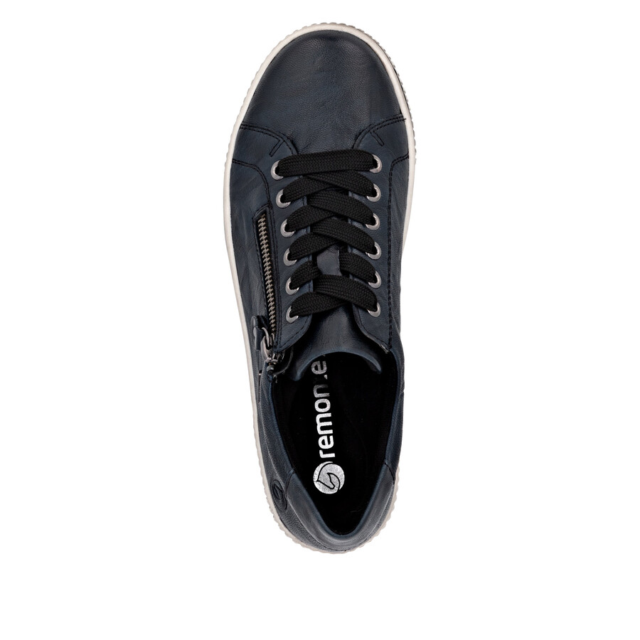 blaue damenschuhe mit reißverschluss remonte d0700-15