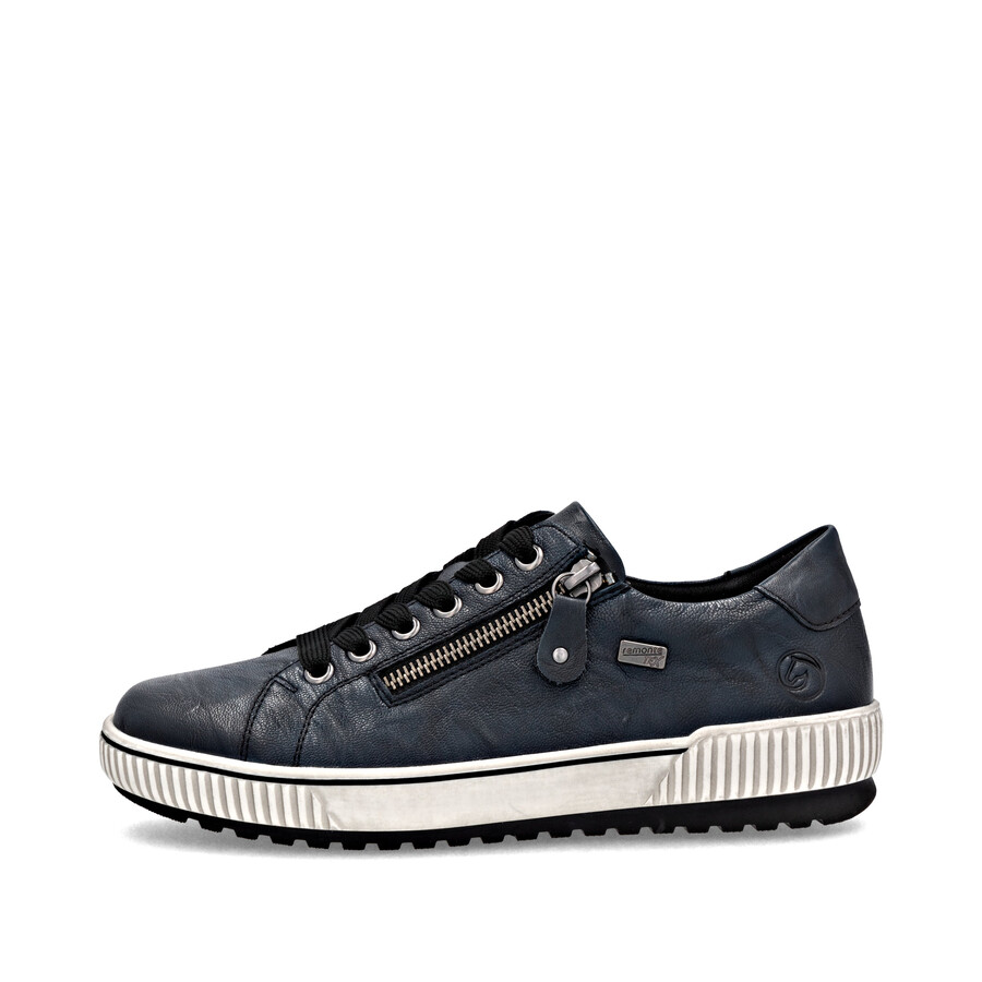 blaue damenschuhe mit reißverschluss remonte d0700-15