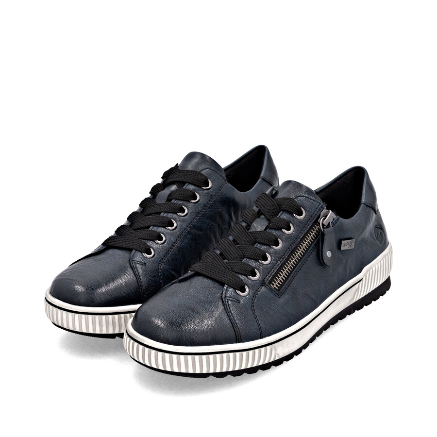 blaue damenschuhe mit reißverschluss remonte d0700-15
