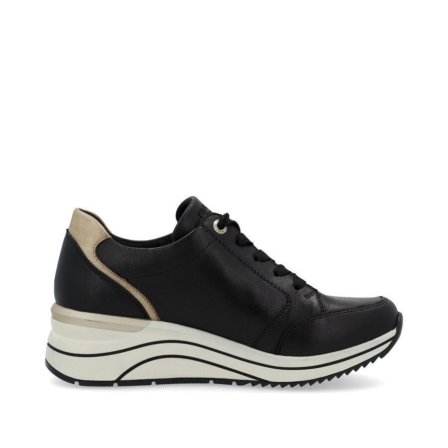 schwarze damenschuhe mit reißverschluss remonte d0t03-01