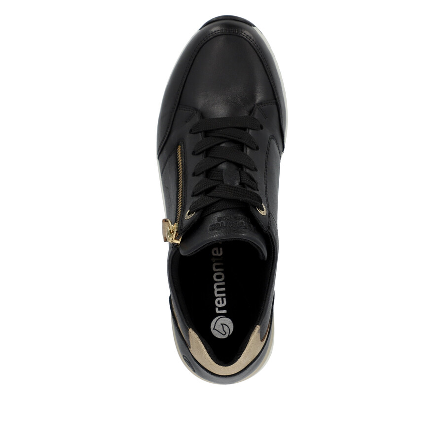 schwarze damenschuhe mit reißverschluss remonte d0t03-01