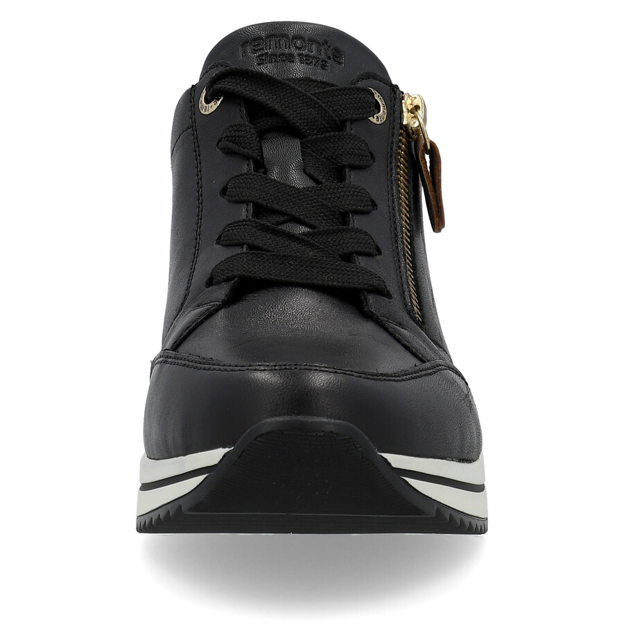 schwarze damenschuhe mit reißverschluss remonte d0t03-01