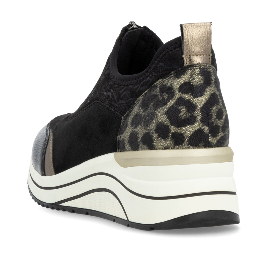 schwarze damenschuhe mit reißverschluss remonte d0t08-02