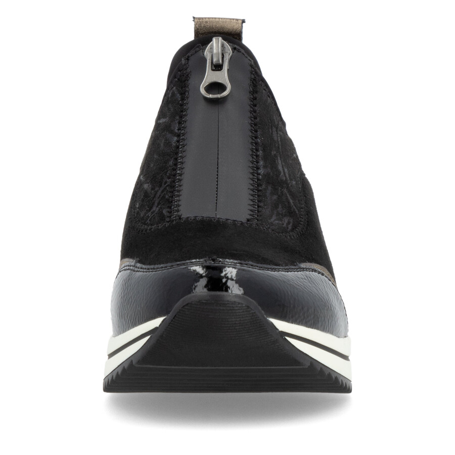 schwarze damenschuhe mit reißverschluss remonte d0t08-02