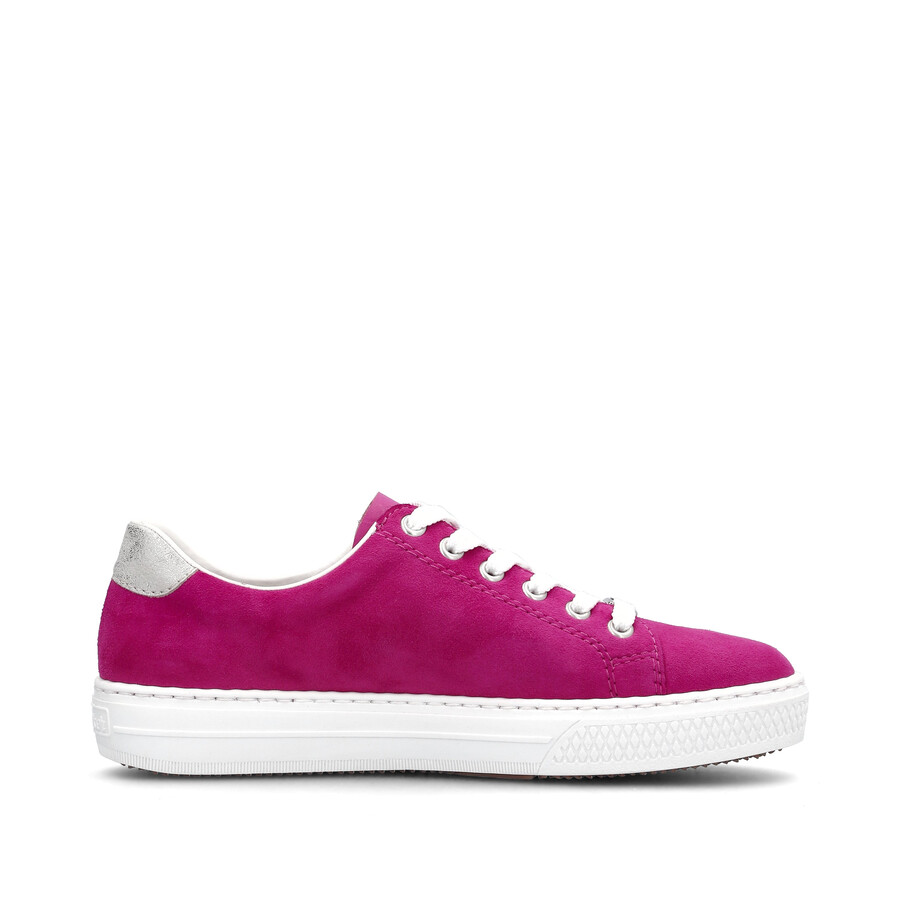 pinke damen-schuhe mit reißverschluss rieker l59l1-31