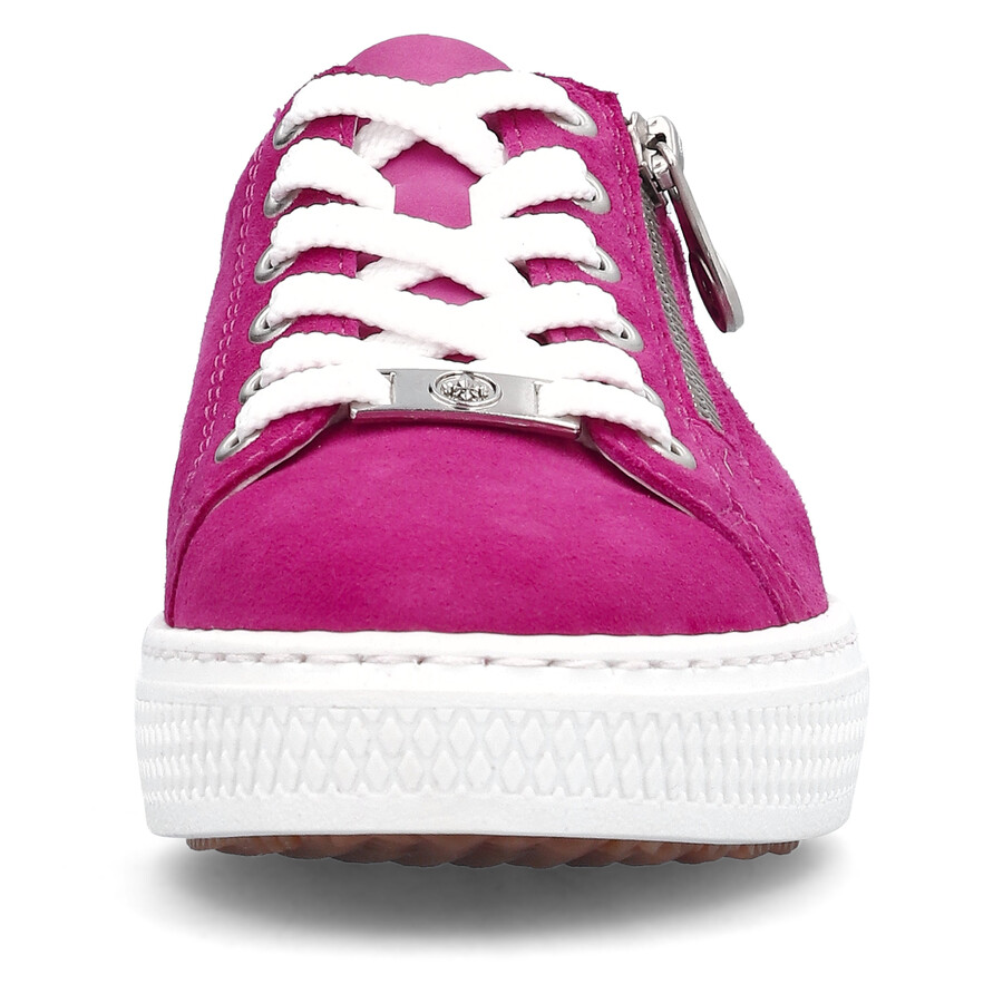 pinke damen-schuhe mit reißverschluss rieker l59l1-31