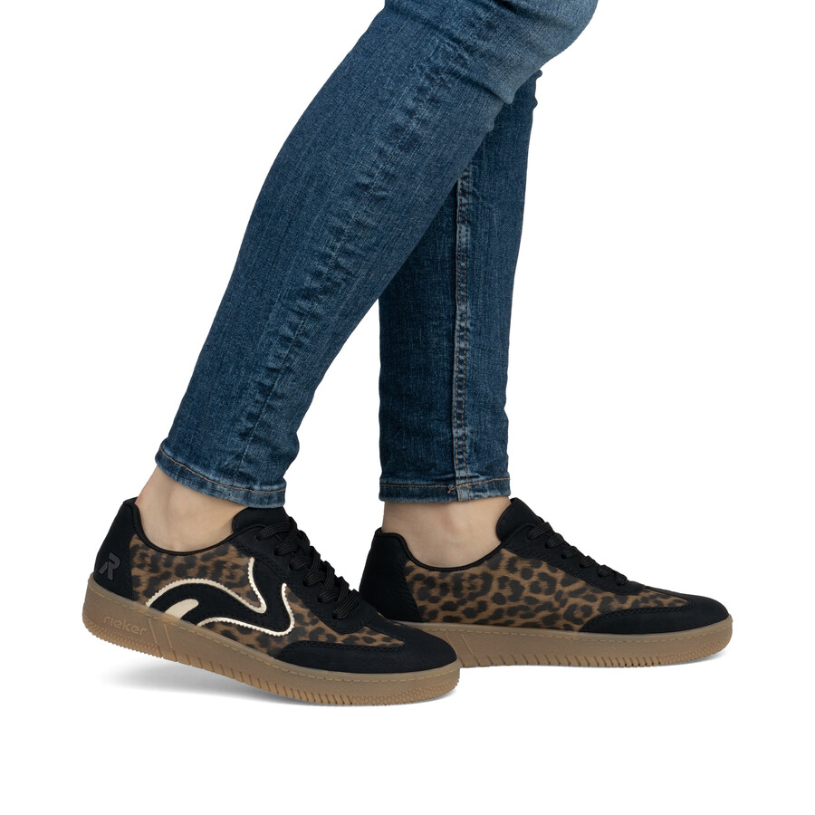 mehrlagige elastische damenschuhe rieker sport m5512-90