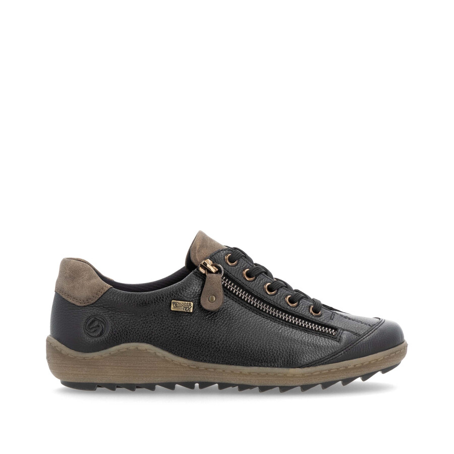 schwarze damenschuhe mit reißverschluss remonte r1402-08