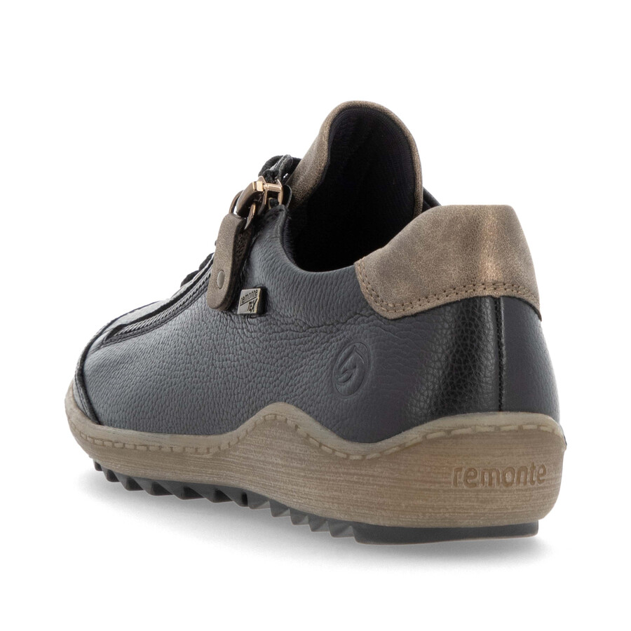 schwarze damenschuhe mit reißverschluss remonte r1402-08