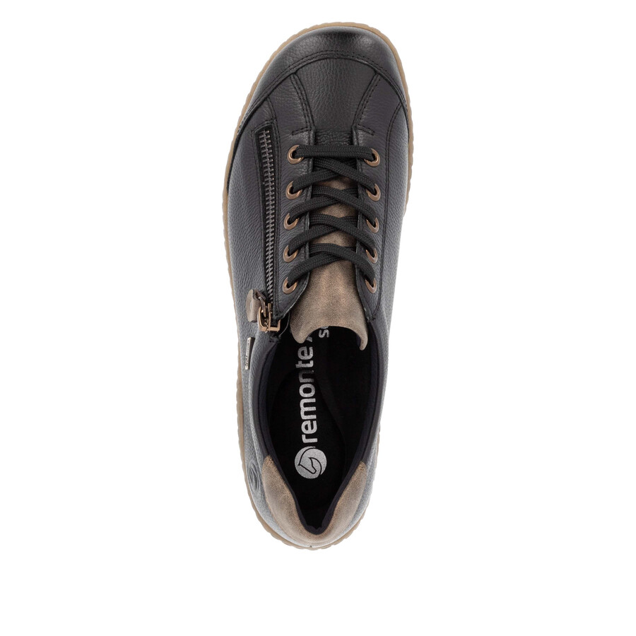 schwarze damenschuhe mit reißverschluss remonte r1402-08