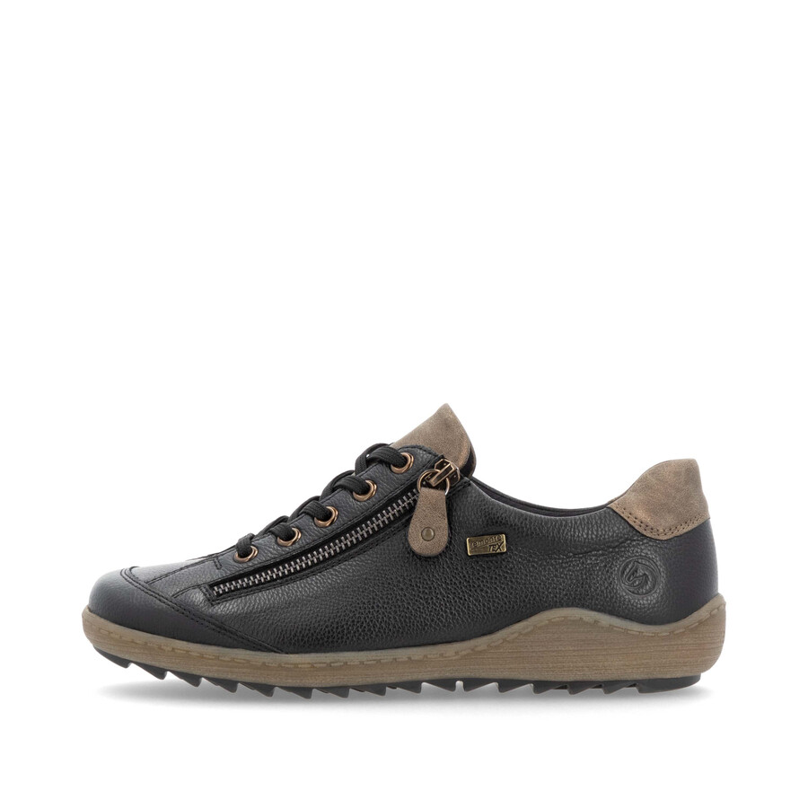 schwarze damenschuhe mit reißverschluss remonte r1402-08