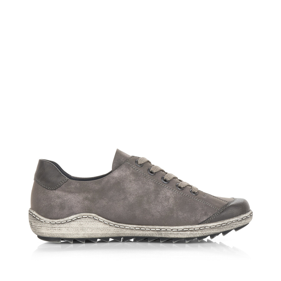 graue damen-sneaker mit reißverschluss remonte r1402-44