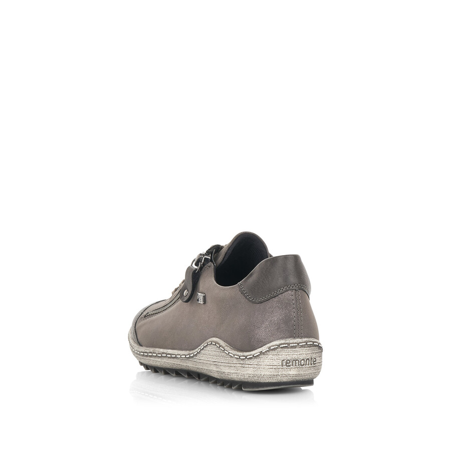 graue damen-sneaker mit reißverschluss remonte r1402-44
