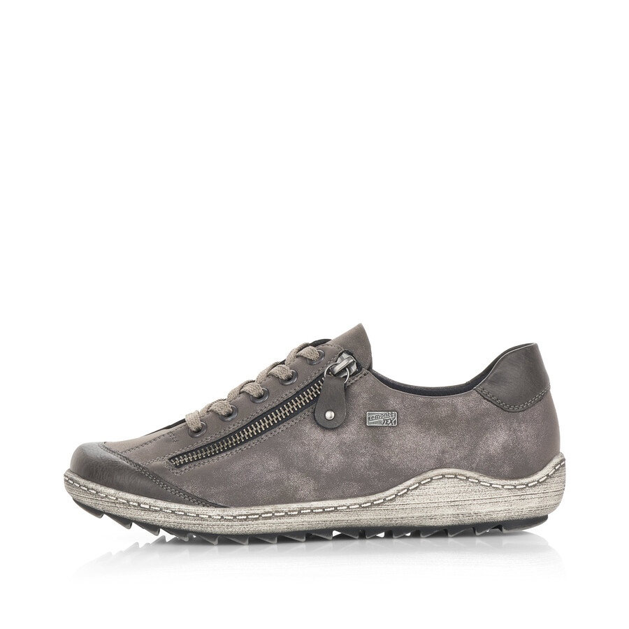 graue damen-sneaker mit reißverschluss remonte r1402-44