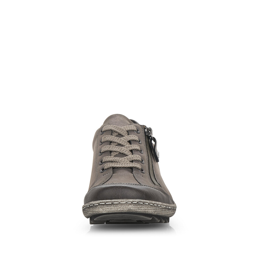 graue damen-sneaker mit reißverschluss remonte r1402-44