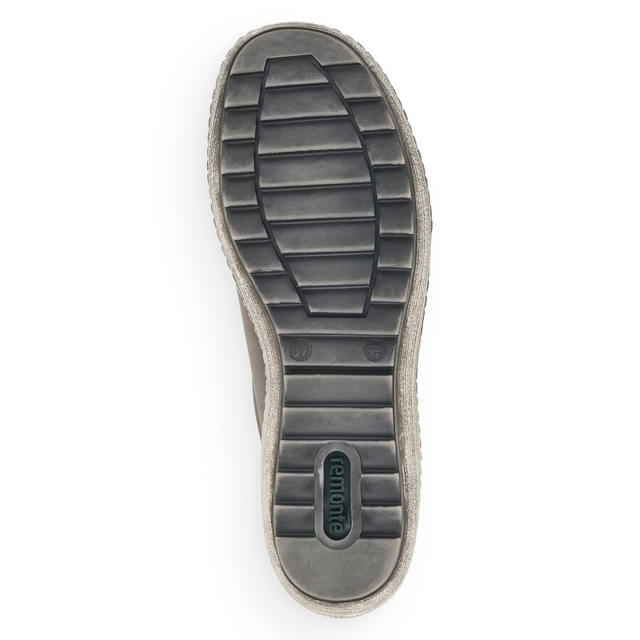 graue damen-sneaker mit reißverschluss remonte r1402-44