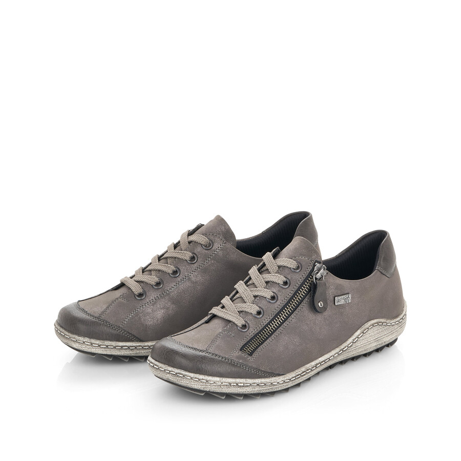 graue damen-sneaker mit reißverschluss remonte r1402-44