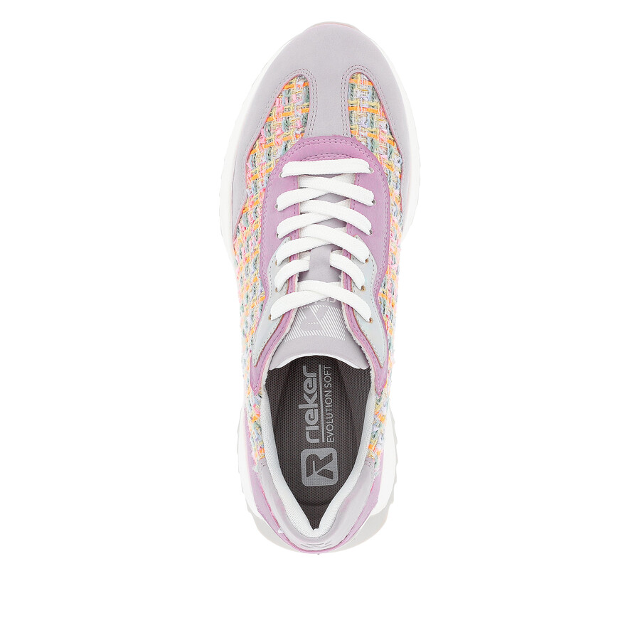 mehrfarbige schnürschuhe für damen rieker sport w1300-90
