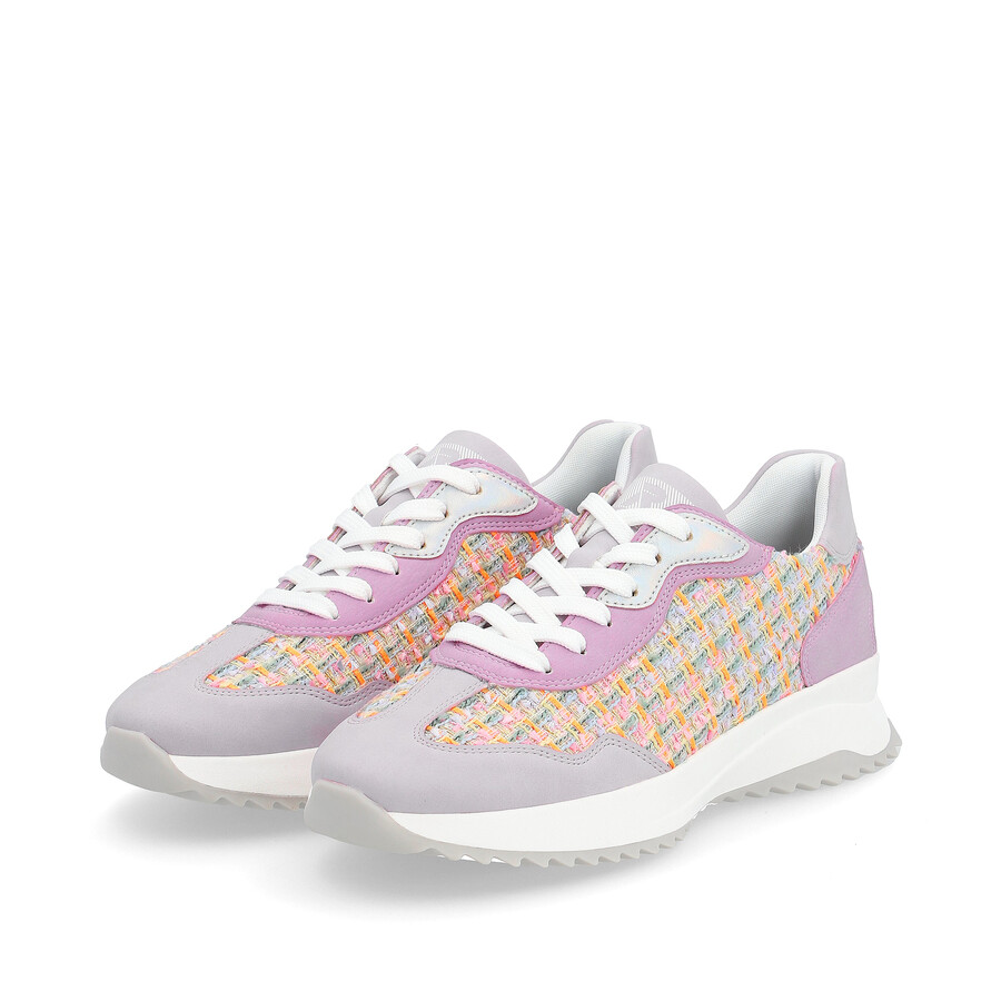 mehrfarbige schnürschuhe für damen rieker sport w1300-90