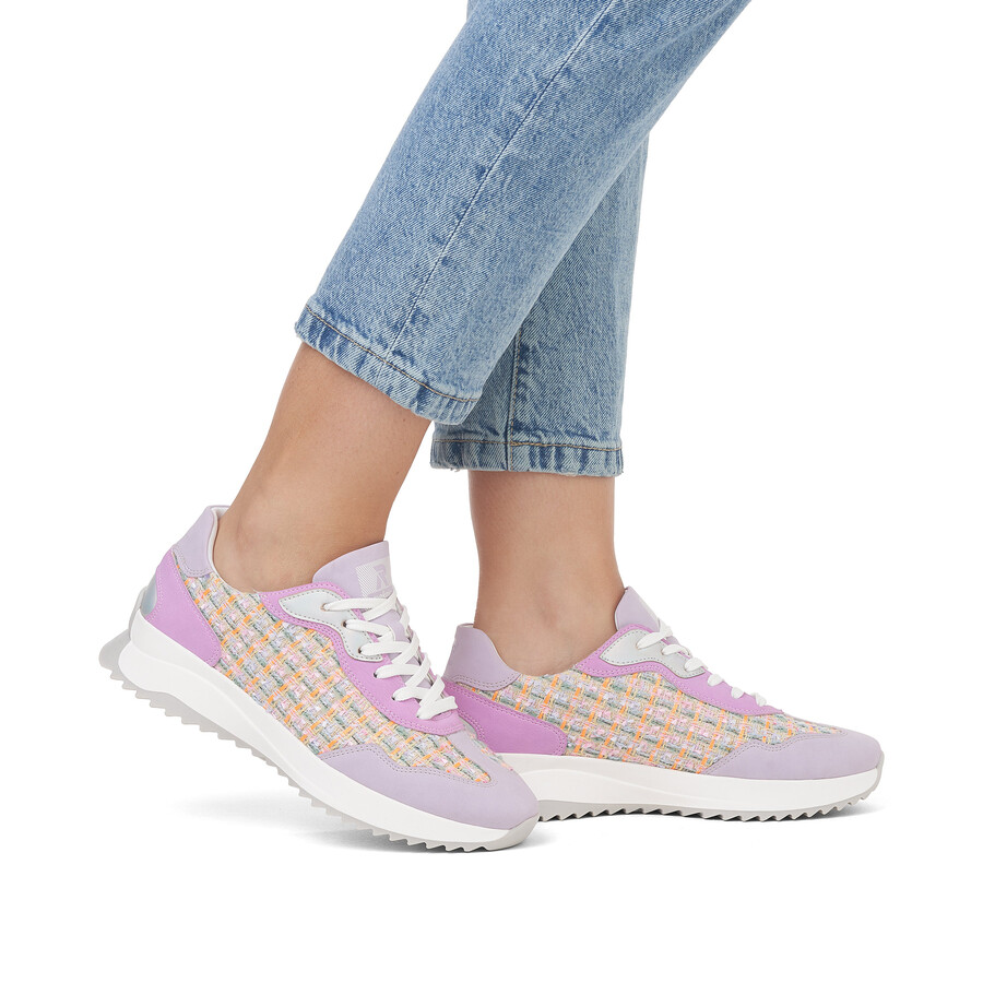mehrfarbige schnürschuhe für damen rieker sport w1300-90