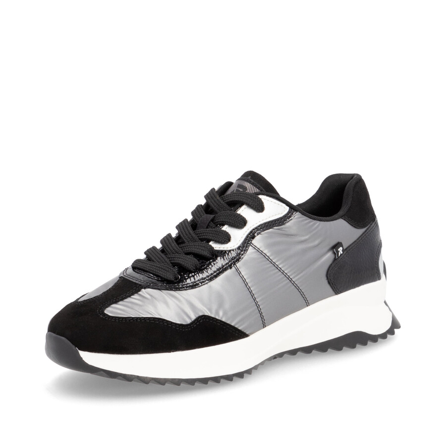 graue elastische damenschuhe rieker sport w1306-42