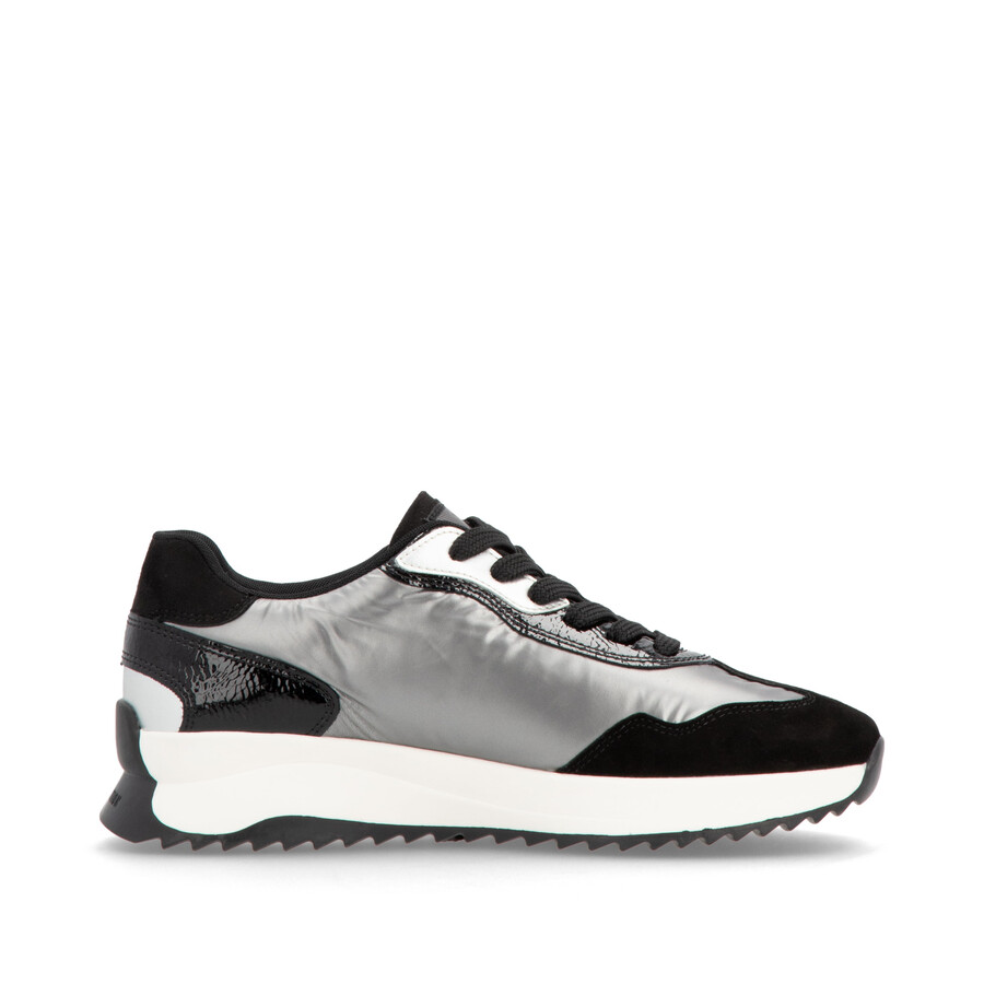 graue elastische damenschuhe rieker sport w1306-42