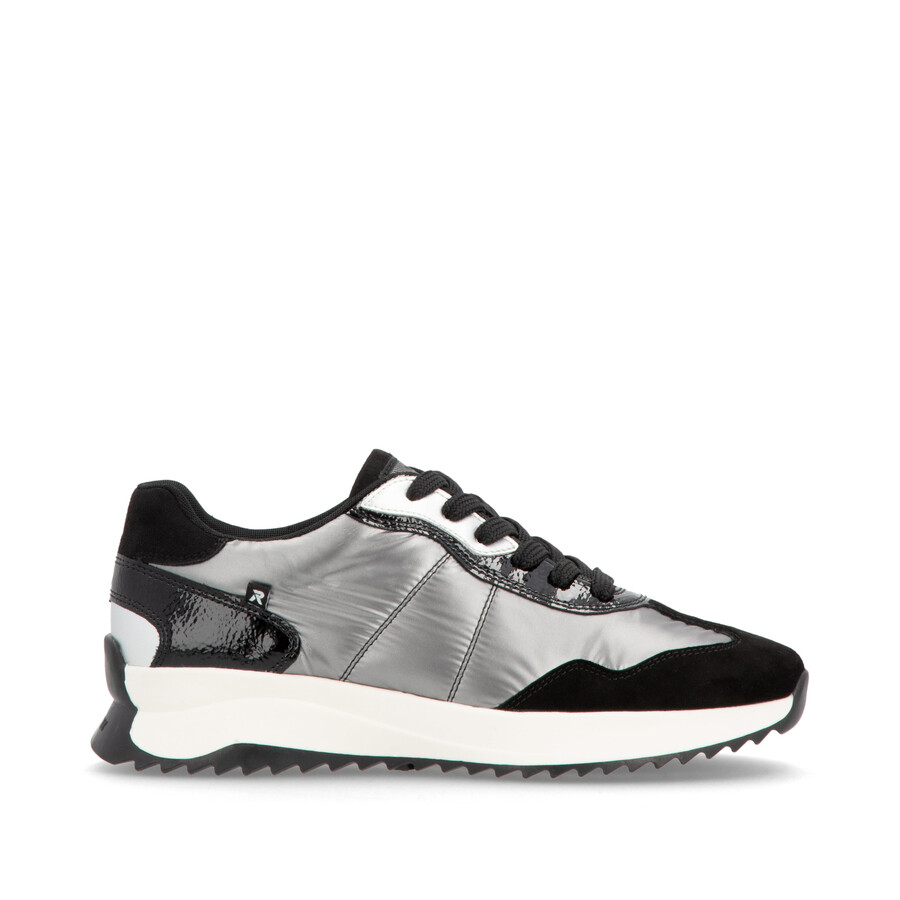 graue elastische damenschuhe rieker sport w1306-42