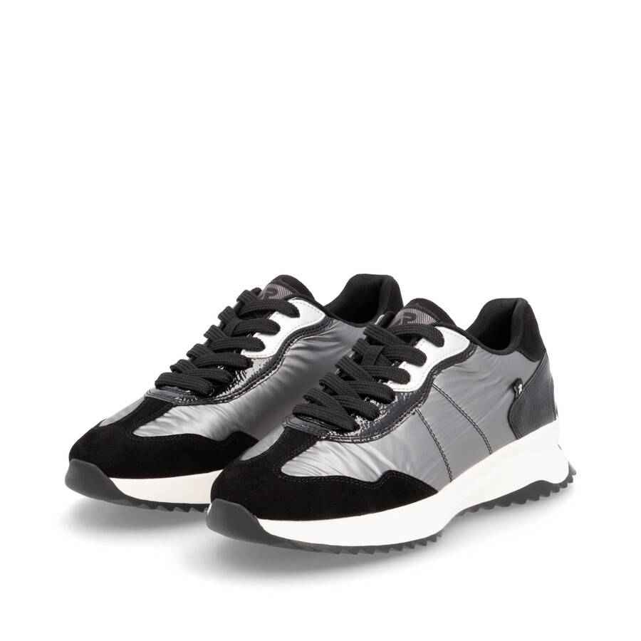 graue elastische damenschuhe rieker sport w1306-42