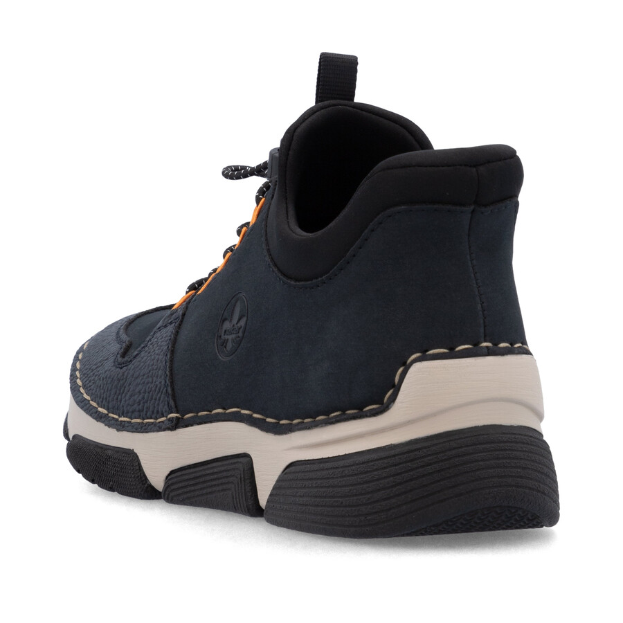 blaue elastische stiefel für damen rieker 45963-14