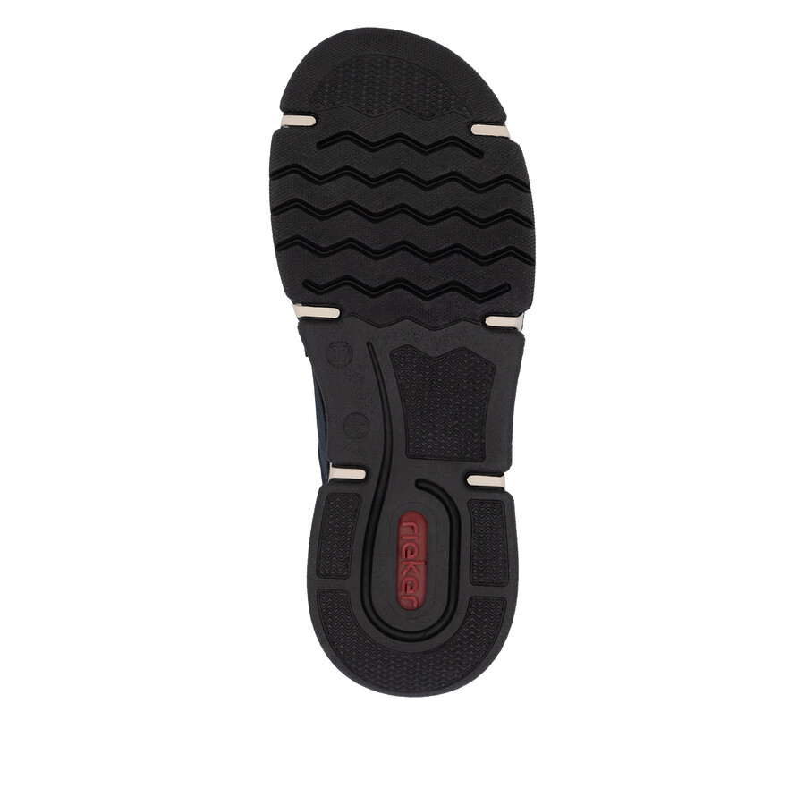 blaue elastische stiefel für damen rieker 45963-14