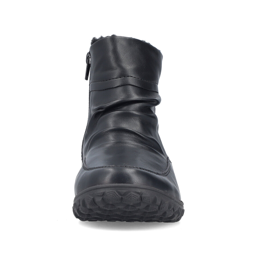 schwarze damen-stiefel mit reißverschluss rieker 59585-01
