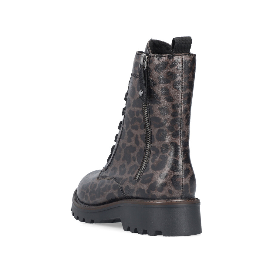 graue damen-stiefel mit reißverschluss rieker 73210-42
