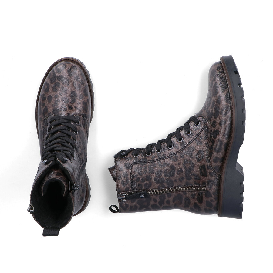 graue damen-stiefel mit reißverschluss rieker 73210-42