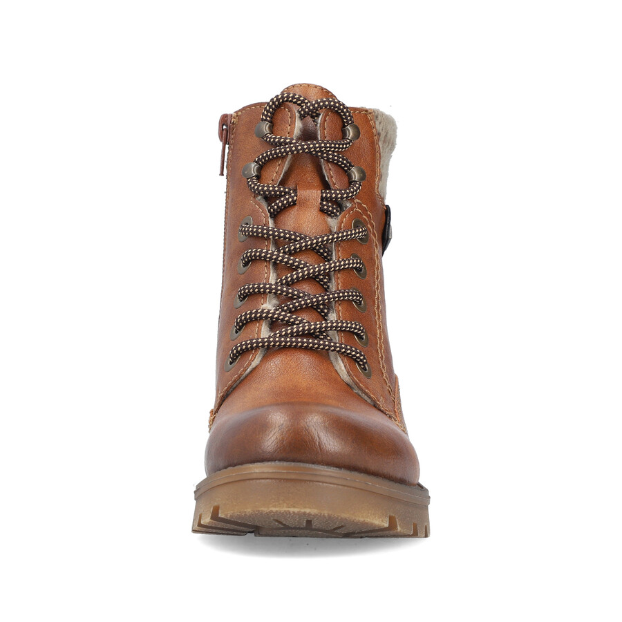 braune damenstiefel mit reißverschluss rieker 73220-24