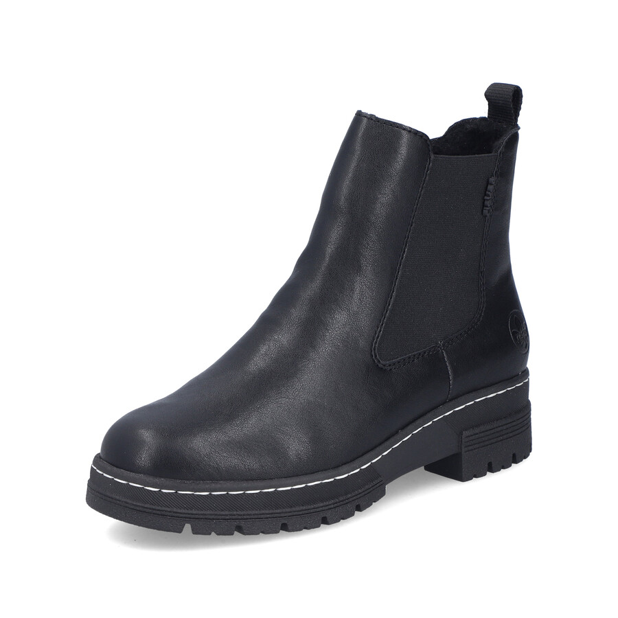 schwarze damenstiefel mit reißverschluss rieker 73892-00