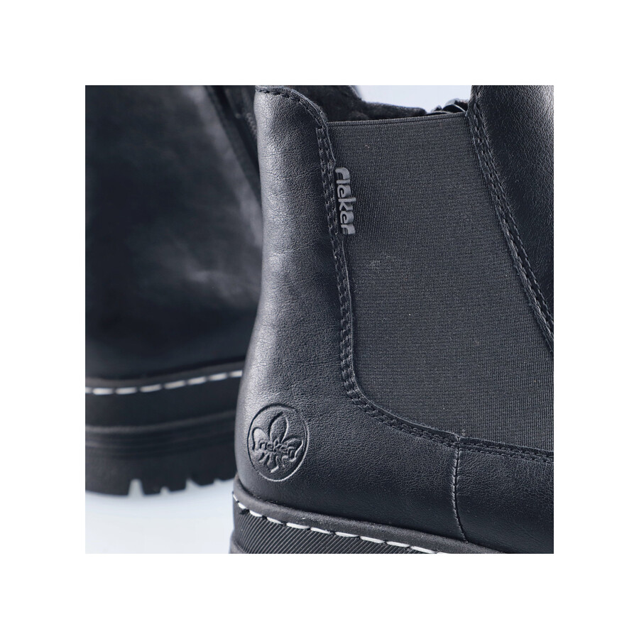 schwarze damenstiefel mit reißverschluss rieker 73892-00