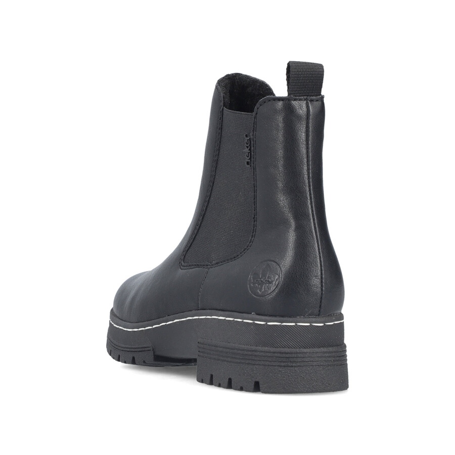schwarze damenstiefel mit reißverschluss rieker 73892-00