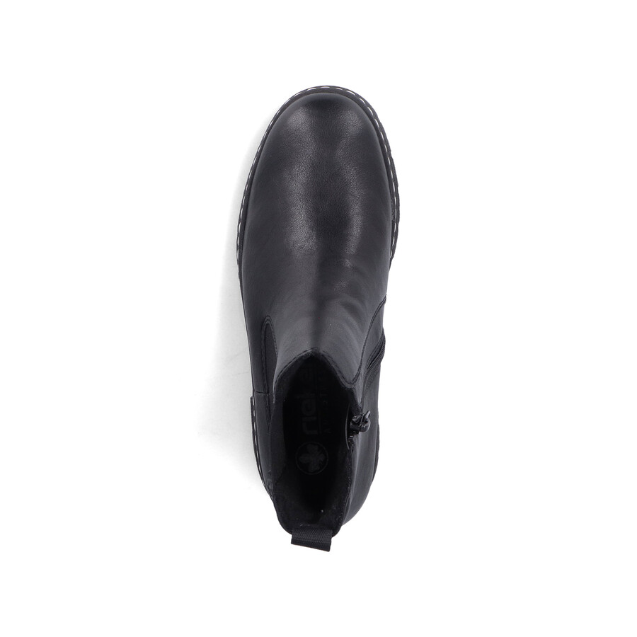 schwarze damenstiefel mit reißverschluss rieker 73892-00