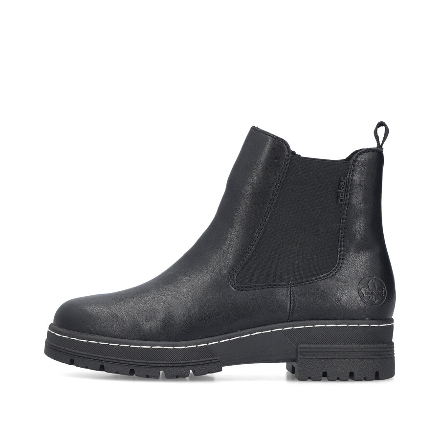 schwarze damenstiefel mit reißverschluss rieker 73892-00
