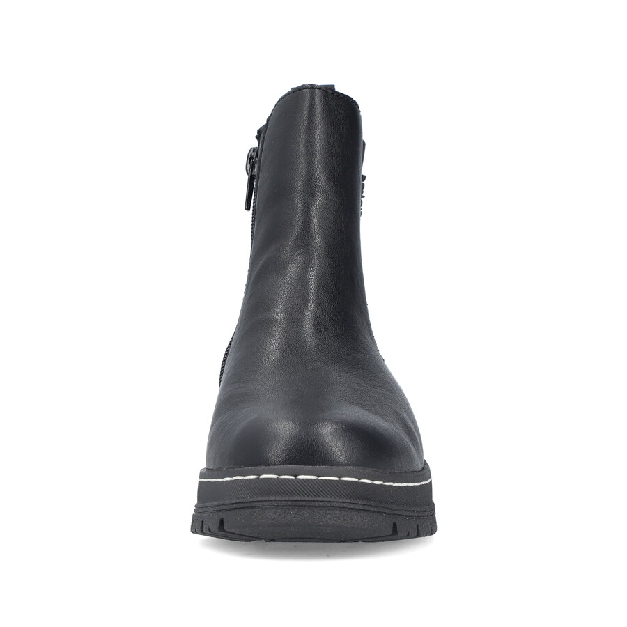 schwarze damenstiefel mit reißverschluss rieker 73892-00