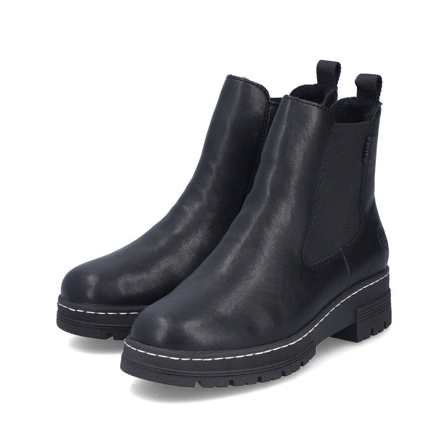 schwarze damenstiefel mit reißverschluss rieker 73892-00