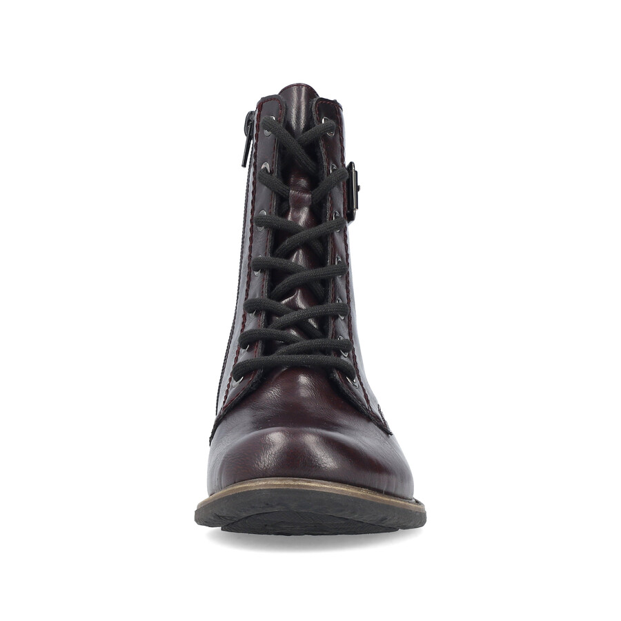 rote damen-stiefel mit reißverschluss rieker 74802-35