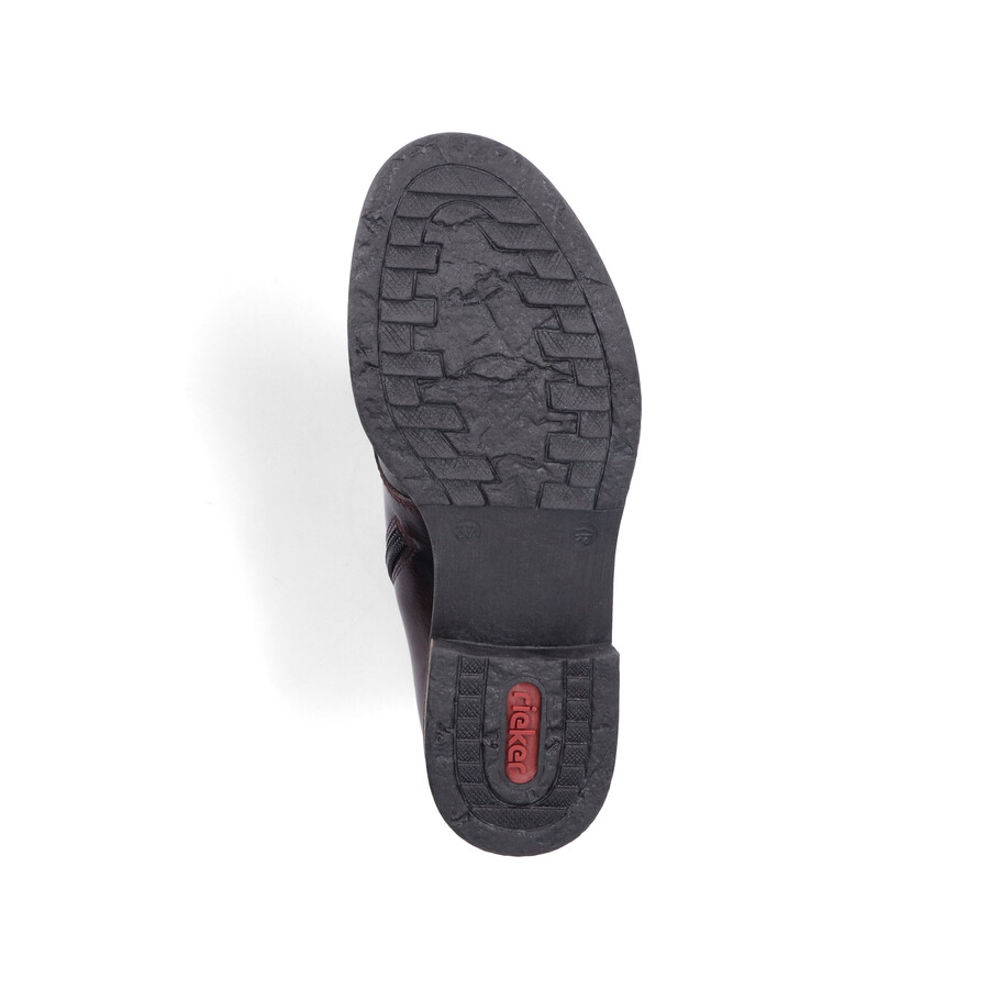 rote damen-stiefel mit reißverschluss rieker 74802-35