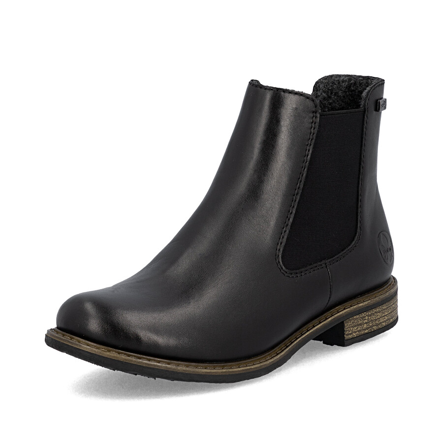 schwarze damenstiefel mit reißverschluss rieker 74870-00