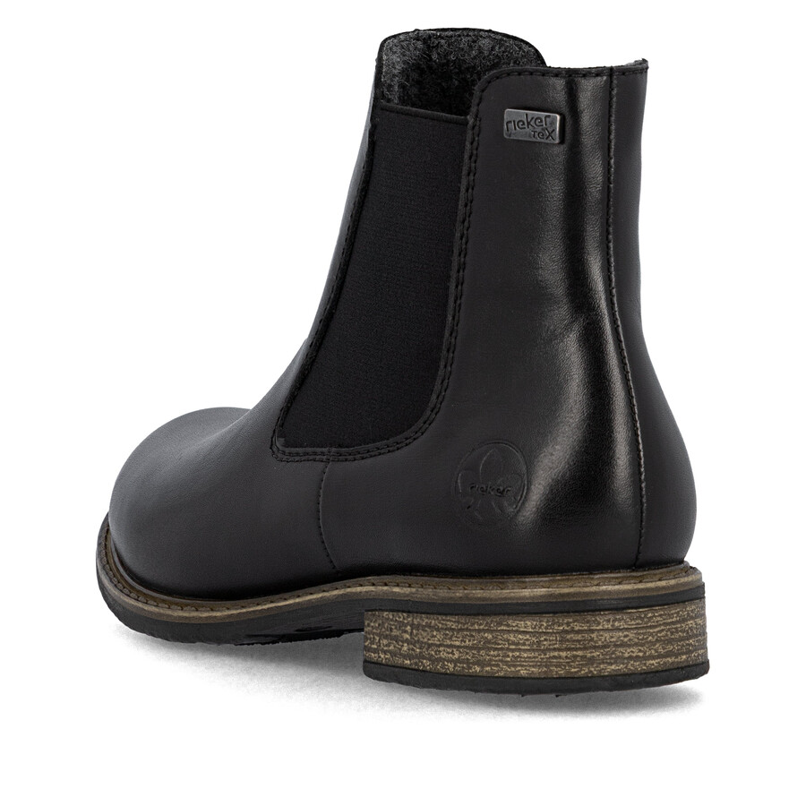 schwarze damenstiefel mit reißverschluss rieker 74870-00