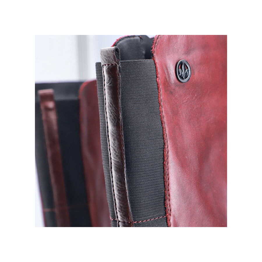 rote damen-stiefel mit reißverschluss rieker 77684-35